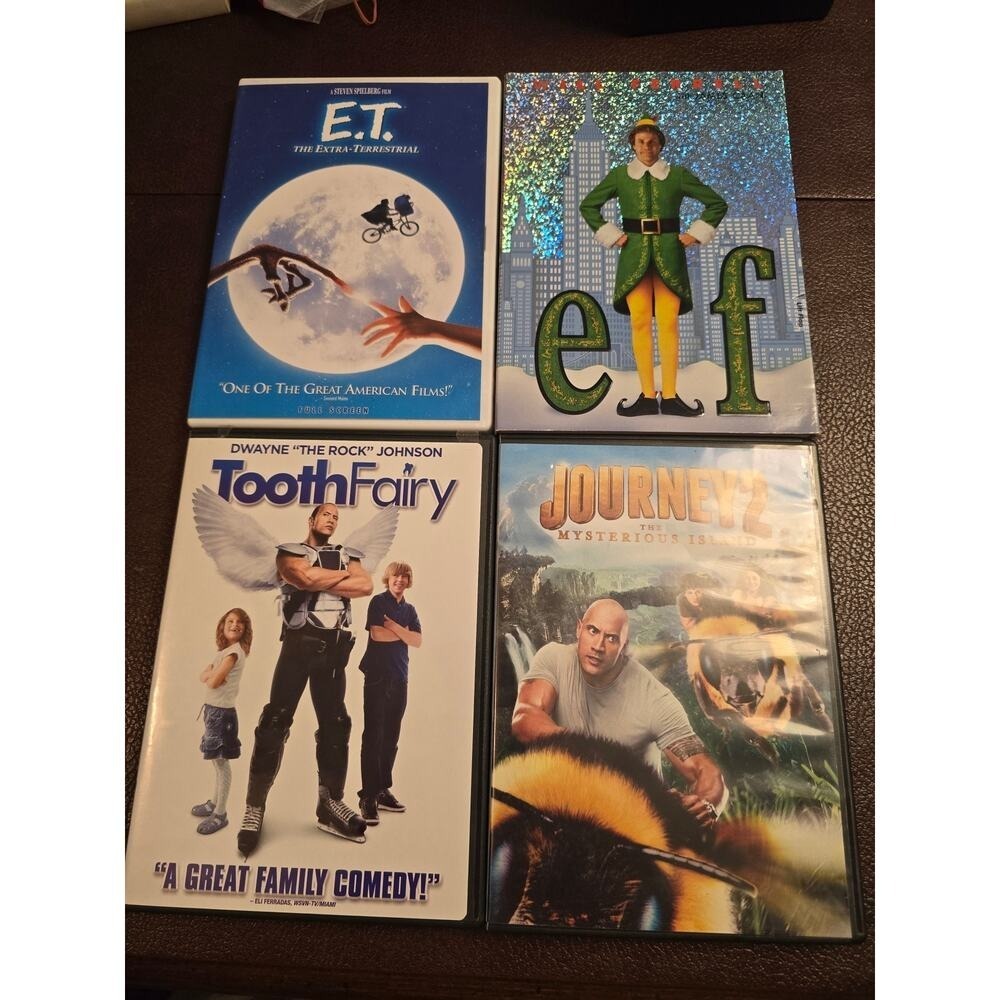 DVDs E.T./the Extra-Terrestrial/Elf Tooth Fairy/Journey 2: The Mysterious Island